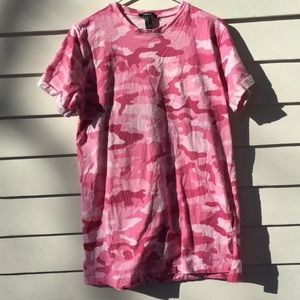 pink camo t shirt dress